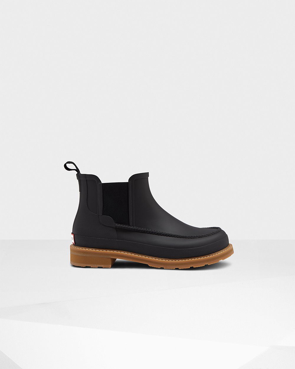 Hunter Original Moc Toe Chelsea Boots - Buy Mens Black - TUOISK623